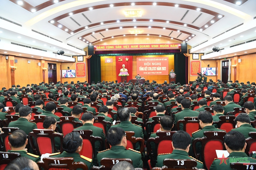Hội nghị tổng kết công tác Đảng, công tác chính trị toàn quân năm 2022