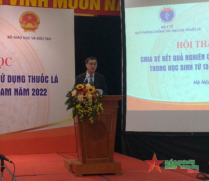 Tỷ lệ dùng thuốc lá điện tử ở nhóm 13-15 tuổi là 3,5%