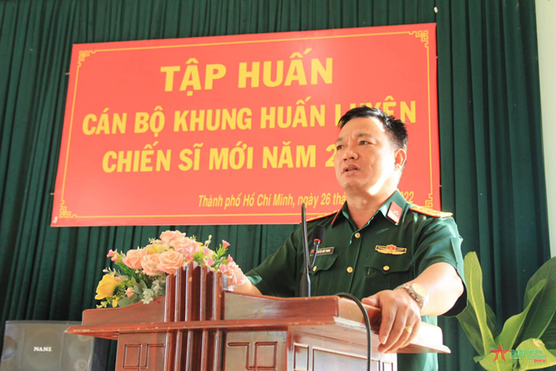 Lữ đoàn Phòng không 77 (Quân khu 7) tập huấn cán bộ huấn luyện chiến sĩ mới năm 2023