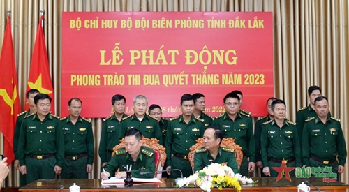 Bộ đội Biên phòng tỉnh Đắk Lắk: Phát động Phong trào Thi đua Quyết thắng