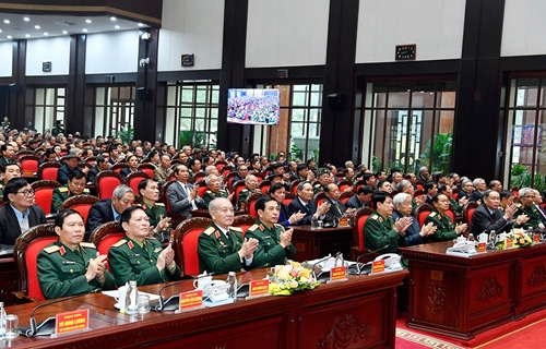 Đại tướng Phan Văn Giang chủ trì gặp mặt đại biểu cán bộ cao cấp Quân đội nghỉ hưu, nghỉ công tác khu vực phía Bắc