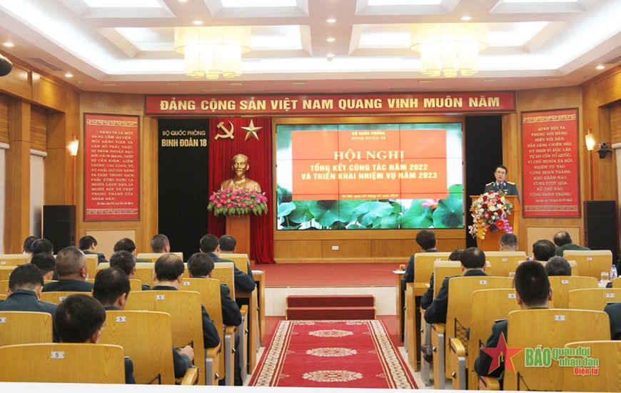 Binh đoàn 18 triển khai nhiệm vụ năm 2023
