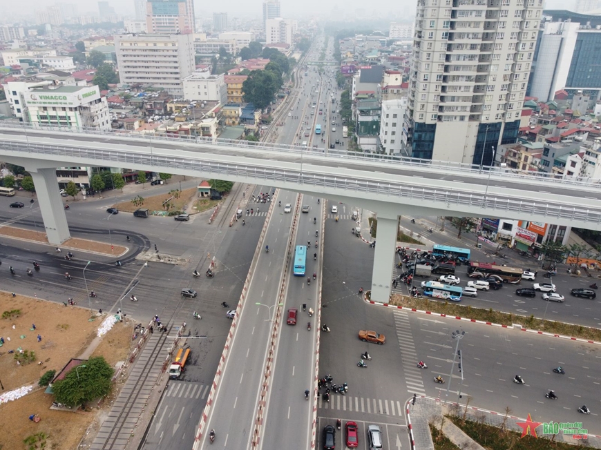 Đường Vành đai 2 trên cao sẽ thông xe trước Tết Nguyên đán Quý Mão 2023