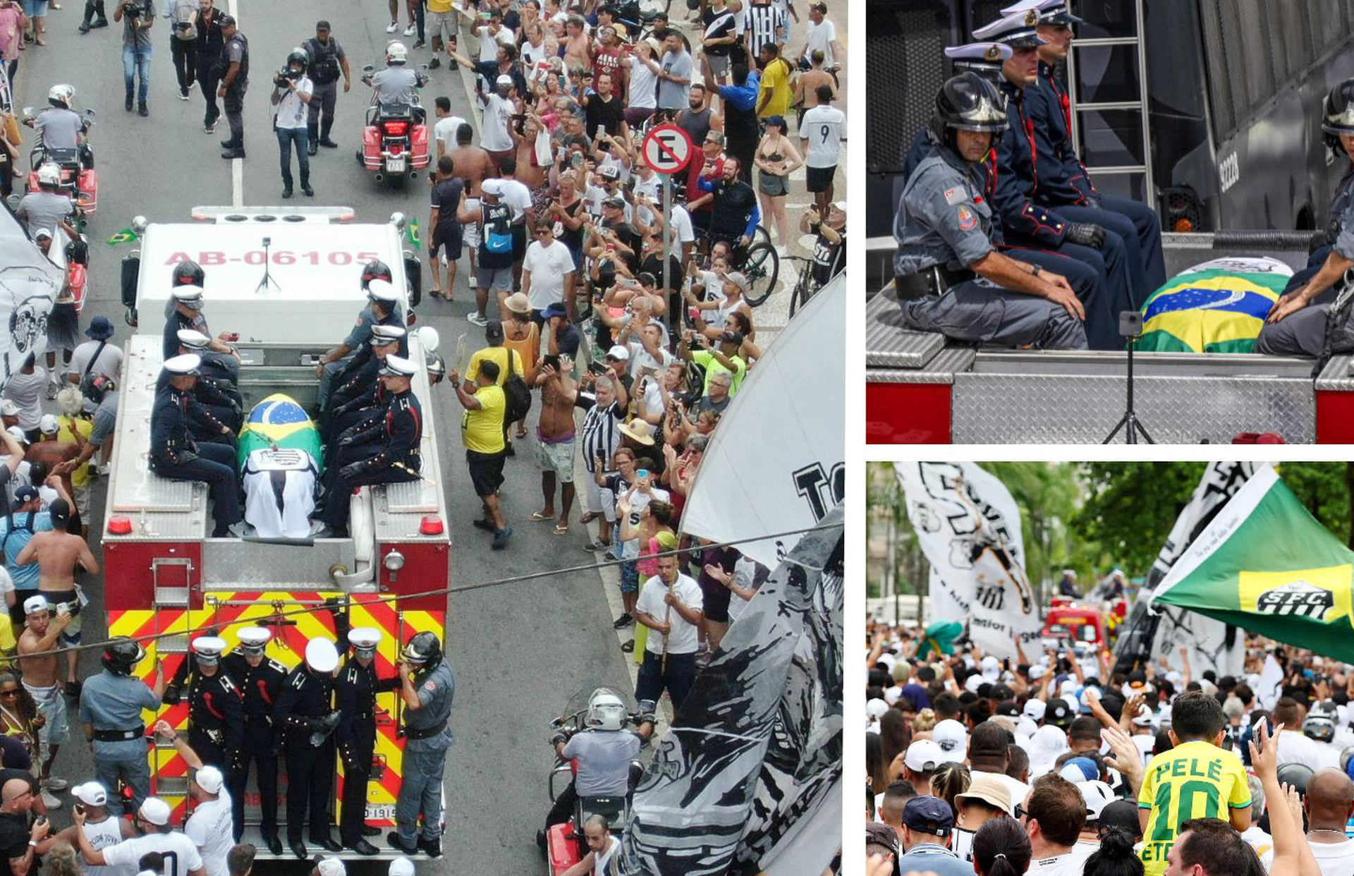 Dòng người tiễn đưa Pele về nơi an nghỉ cuối cùng