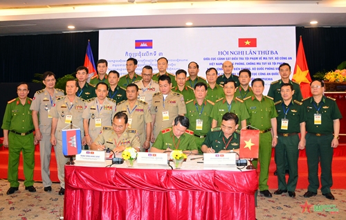 Đẩy mạnh phòng, chống tội phạm ma túy trên tuyến biên giới Việt Nam-Campuchia