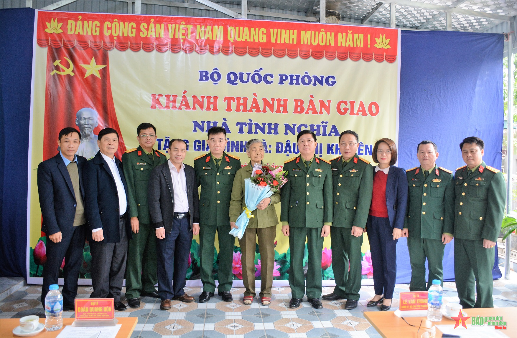 Bộ Quốc phòng bàn giao nhà tình nghĩa tặng vợ liệt sĩ