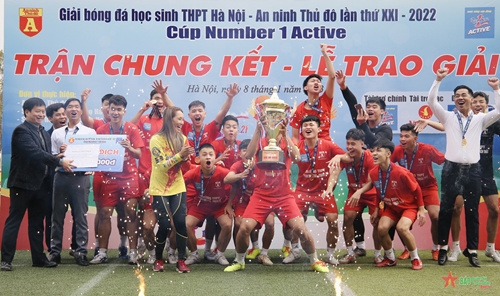 Xác định đội vô địch Giải bóng đá học sinh THPT Hà Nội 2022
