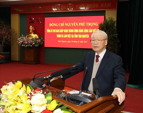 Tổng Bí thư Nguyễn Phú Trọng thăm, làm việc tại Thái Nguyên