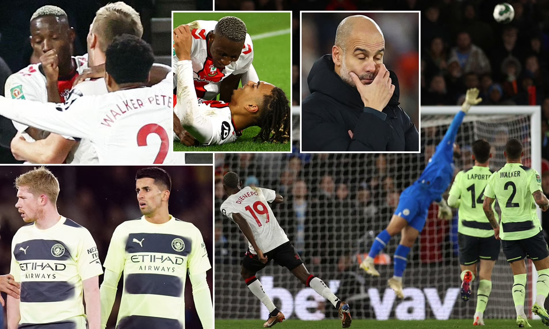 Man City bị Southampton “tiễn khỏi” Cúp Liên đoàn Anh

