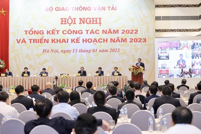 Thủ tướng Phạm Minh Chính dự hội nghị tổng kết năm 2022, triển khai kế hoạch năm 2023 của Bộ Giao thông vận tải