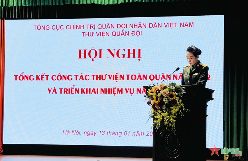 Tổng kết công tác Thư viện toàn quân năm 2022, triển khai nhiệm vụ năm 2023