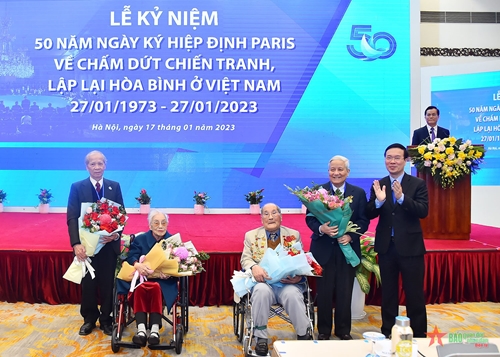 Lễ kỷ niệm 50 năm Ngày ký Hiệp định Paris về chấm dứt chiến tranh, lập lại hòa bình ở Việt Nam