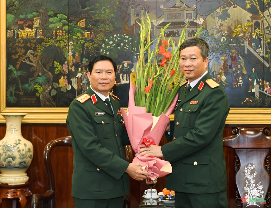 Thượng tướng Nguyễn Tân Cương chủ trì giao ban trực tuyến toàn quân, chúc Tết Nguyên đán Quý Mão 2023
