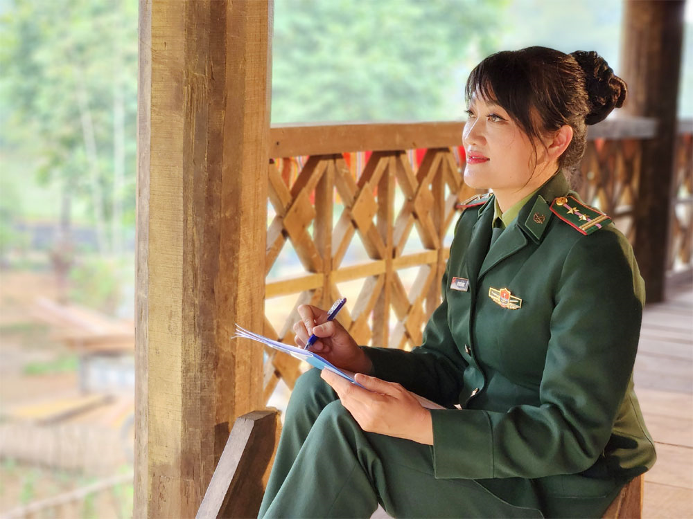 Mùa xuân biên cương trong sáng tác của nữ nhạc sĩ mang quân hàm xanh