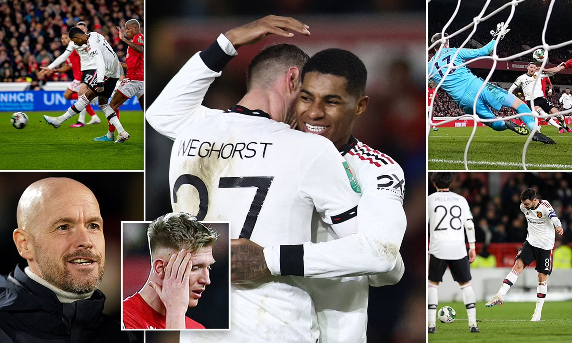 Bán kết Cúp Liên đoàn Anh: MU thắng dễ trận lượt đi