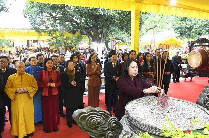 Quyền Chủ tịch nước Võ Thị Ánh Xuân: Hai Bà Trưng là biểu tượng của ý chí hiên ngang và khí phách quật cường của dân tộc ta