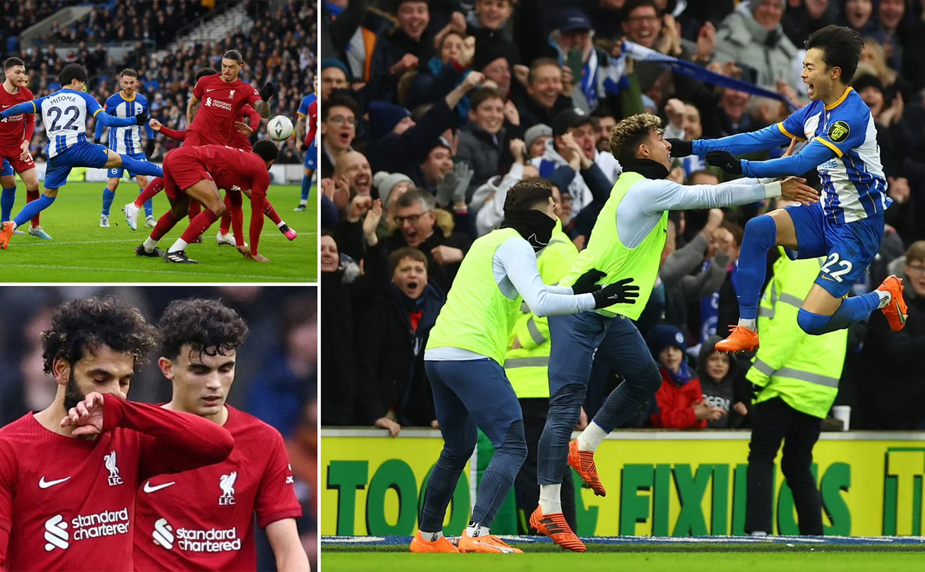 Thua ngược Brighton, Liverpool trở thành cựu vương FA Cup