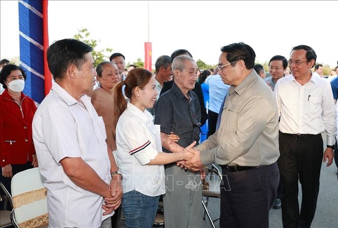 Thủ tướng Phạm Minh Chính khảo sát dự án Đường vành đai 3, Thành phố Hồ Chí Minh