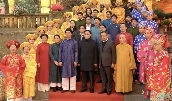 Chủ tịch Quốc hội dự Lễ khai xuân tại Hoàng thành Thăng Long