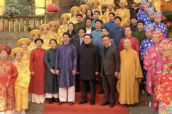 Chủ tịch Quốc hội dự Lễ khai xuân tại Hoàng thành Thăng Long
