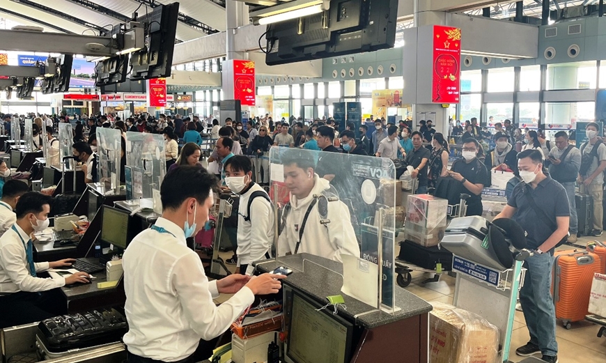 Các sân bay Việt Nam đón 10 triệu hành khách trong tháng 1-2023