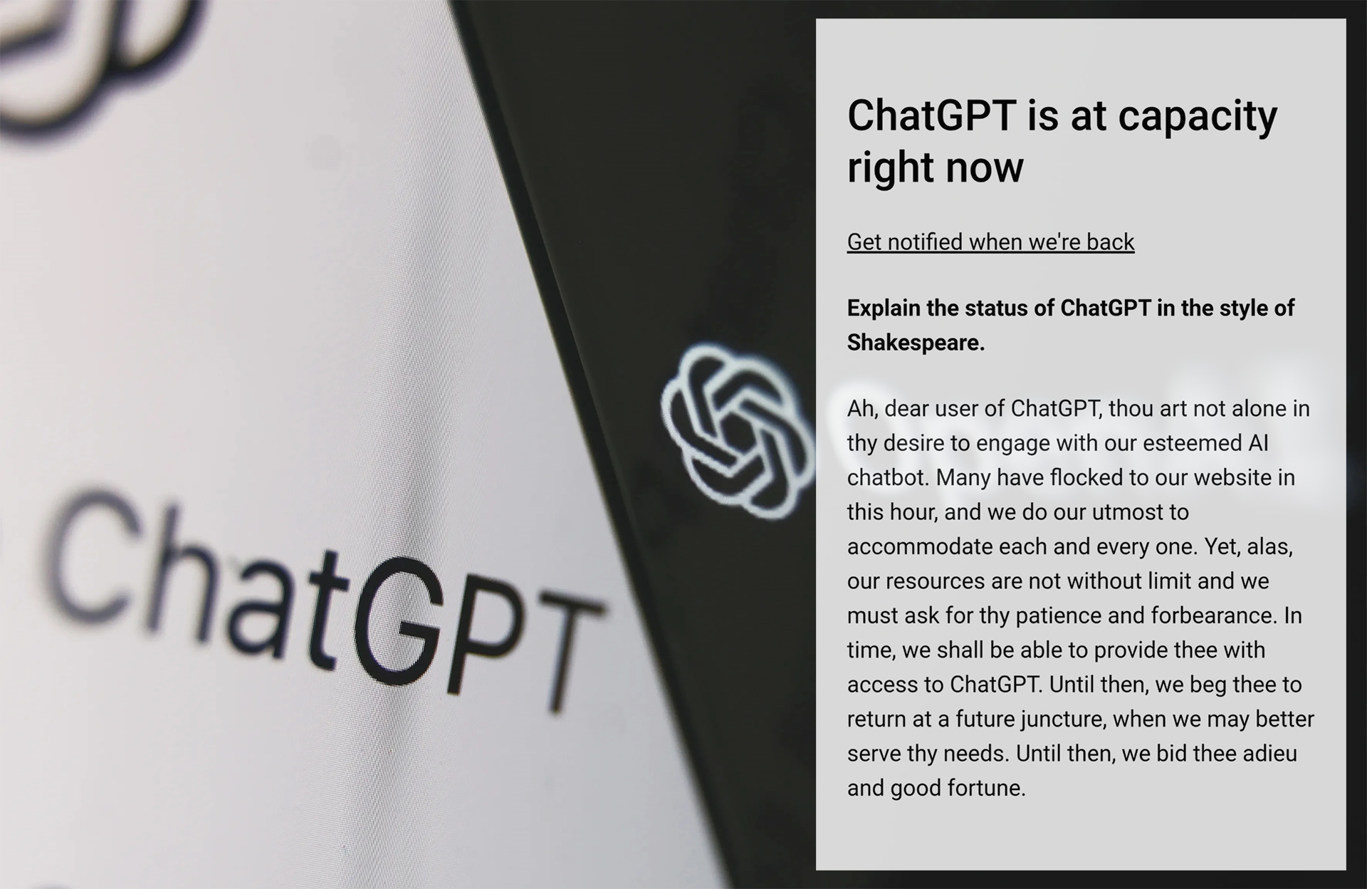 ChatGPT Is At Capacity Right Now Là Gì?