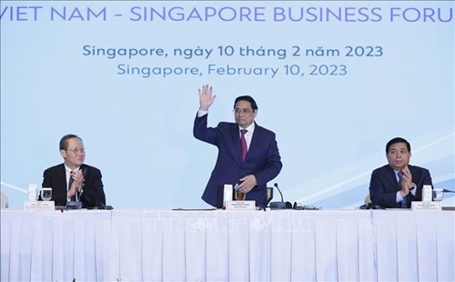 Thủ tướng Phạm Minh Chính dự Diễn đàn doanh nghiệp Việt Nam-Singapore