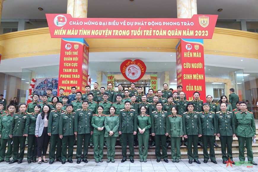 Phát động phong trào hiến máu tình nguyện trong tuổi trẻ toàn quân năm 2023