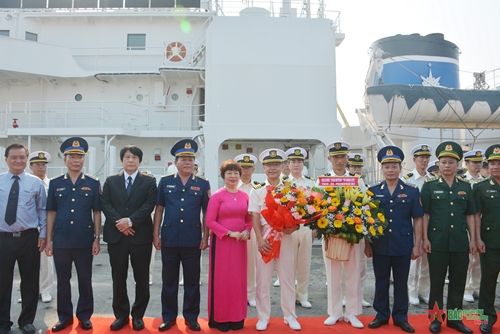 Tàu tuần tra SETTSU, thuộc Lực lượng Bảo vệ bờ biển Nhật Bản thăm thành phố Đà Nẵng