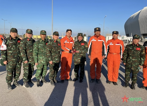Lực lượng của Quân đội nhân dân Việt Nam tăng cường phối hợp với các nước tham gia cứu hộ, cứu nạn tại Thổ Nhĩ Kỳ