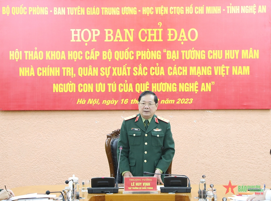 Hội thảo khoa học về Đại tướng Chu Huy Mân tổ chức tại tỉnh Nghệ An