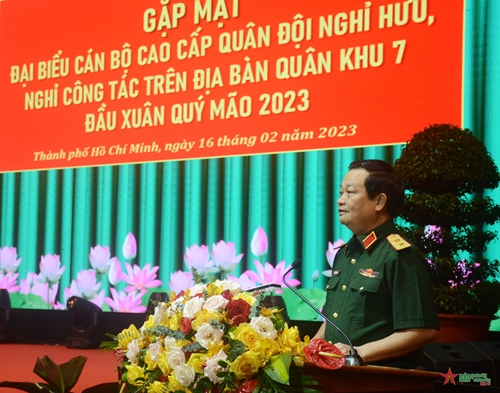 Đảng ủy, Bộ tư lệnh Quân khu 7 gặp mặt đại biểu cán bộ cao cấp Quân đội nghỉ hưu, nghỉ công tác
