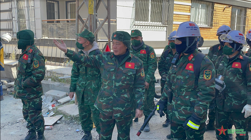 Lực lượng cứu hộ, cứu nạn Quân đội nhân dân Việt Nam tại Thổ Nhĩ Kỳ: Tìm thấy 2 vị trí có dấu hiệu sự sống