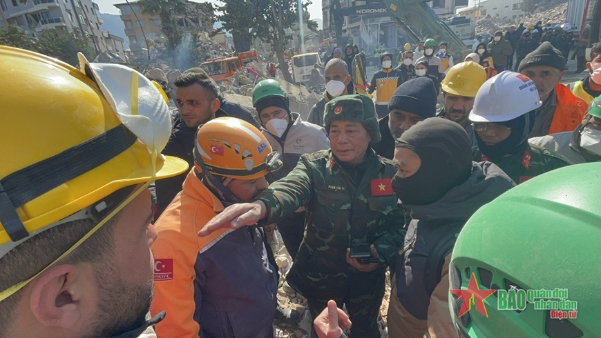 Lực lượng cứu hộ, cứu nạn Quân đội nhân dân Việt Nam tại Thổ Nhĩ Kỳ: Tìm thấy 2 vị trí có dấu hiệu sự sống