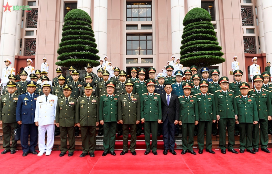 Đại tướng Phan Văn Giang chủ trì lễ đón Phó thủ tướng, Bộ trưởng Bộ Quốc phòng Campuchia