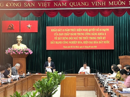 Thành phố Hồ Chí Minh đạt nhiều thành tựu, kết quả, bài học kinh nghiệm trong triển khai nghị quyết của Trung ương về phát triển đội ngũ trí thức