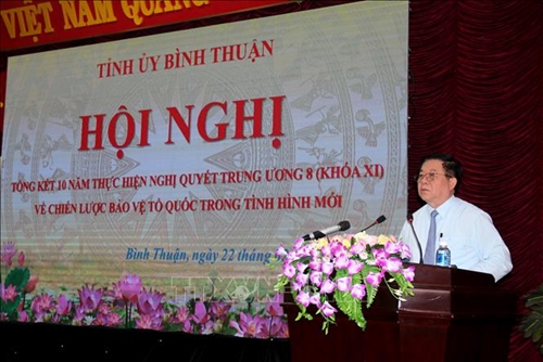 Tỉnh ủy Bình Thuận tiếp tục thực hiện hiệu quả Chiến lược bảo vệ Tổ quốc trong tình hình mới