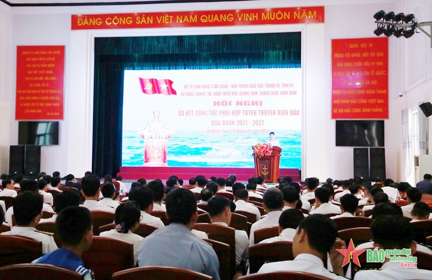 Bộ tư lệnh Vùng 3 Hải quân sơ kết công tác phối hợp tuyên truyền biển, đảo Bộ tư lệnh Vùng 3 Hải quân sơ kết công tác phối hợp tuyên truyền biển, đảo