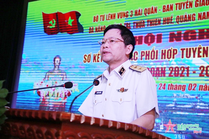 Bộ tư lệnh Vùng 3 Hải quân sơ kết công tác phối hợp tuyên truyền biển, đảo Bộ tư lệnh Vùng 3 Hải quân sơ kết công tác phối hợp tuyên truyền biển, đảo