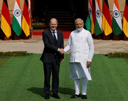 Thủ tướng Đức tới Ấn Độ thúc đẩy quan hệ song phương