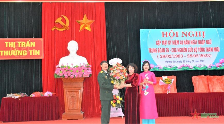 Trung đoàn 76 gặp mặt kỷ niệm 40 năm Ngày nhập ngũ