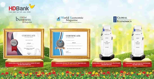 HDBank “thắng lớn” 4 giải thưởng quốc tế về chất lượng dịch vụ
