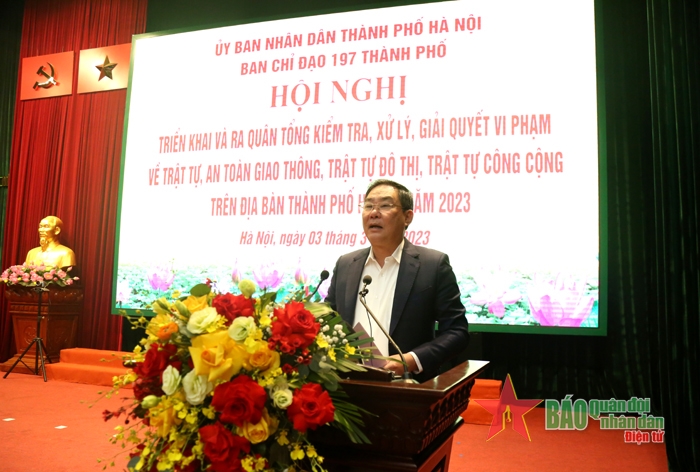 Hà Nội ra quân tổng kiểm tra, xử lý vi phạm về trật tự an toàn giao thông, đô thị