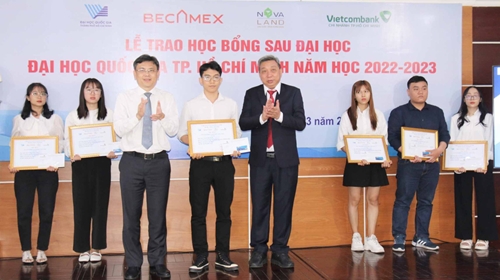 Becamex IDC hỗ trợ tặng học bổng cho học viên, nghiên cứu sinh Đại học Quốc gia TP Hồ Chí Minh