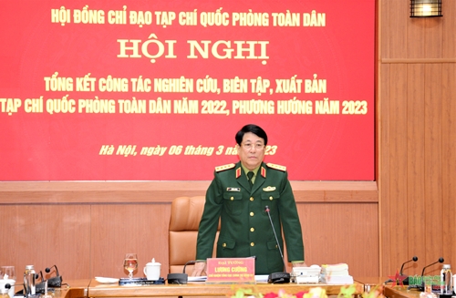 Đại tướng Lương Cường: Tạp chí Quốc phòng toàn dân tập trung nâng cao chất lượng, hoàn thành nhiệm vụ tốt hơn năm 2022