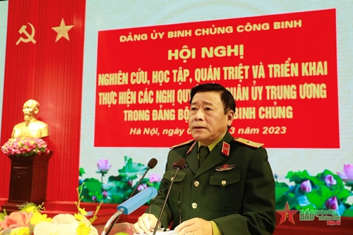  Đảng ủy Binh chủng Công binh quán triệt, triển khai thực hiện các Nghị quyết của Quân ủy Trung ương