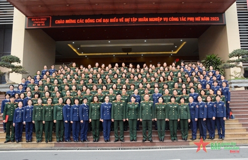Gần 300 cán bộ tham gia tập huấn công tác phụ nữ trong Quân đội năm 2023