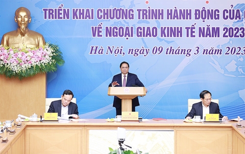 Thủ tướng Phạm Minh Chính chủ trì hội nghị triển khai công tác ngoại giao kinh tế 