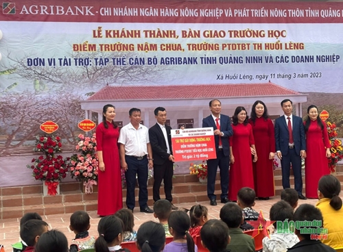 Điện Biên: Khánh thành, bàn giao công trình trường học trị giá 2 tỷ đồng