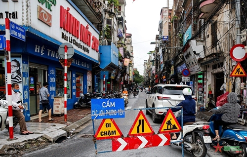 Hà Nội cấm đường Lương Thế Vinh phục vụ dự án xử lý nước thải Yên Xá
